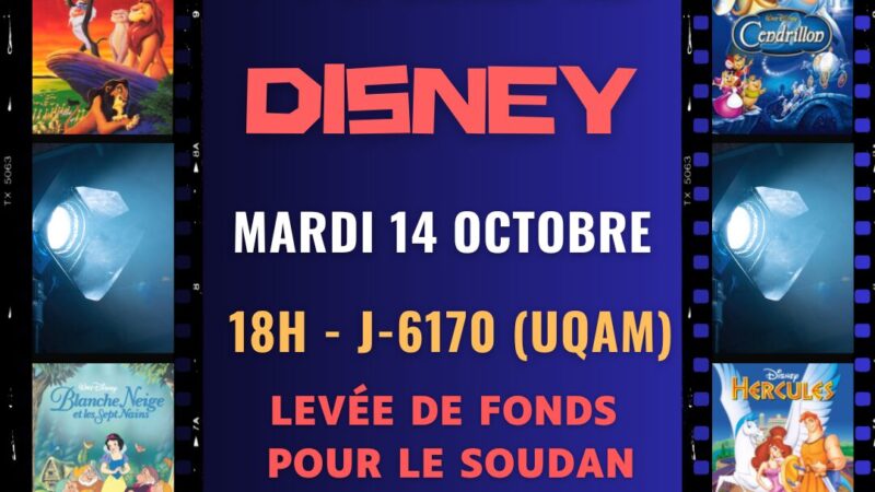 Parlons Disney – Levée de fonds pour Soudan